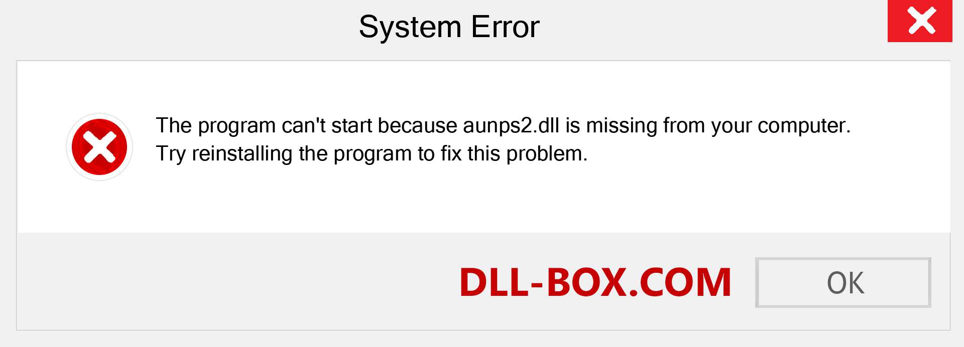  aunps2.dll file is missing?. Download for Windows 7, 8, 10 - Fix  aunps2 dll Missing Error on Windows, photos, images